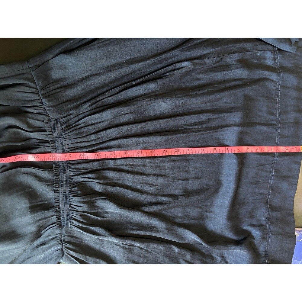 Banana Republic Goddess Dress Size 8 Navy Blue Fit & Flare Sleeveless V Neck - Picture 11 of 12